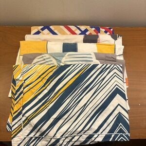 Vintage Lot Of 5 Pillow Shams/Pillow Cases 1980s 1990s BOMBAY DYEING